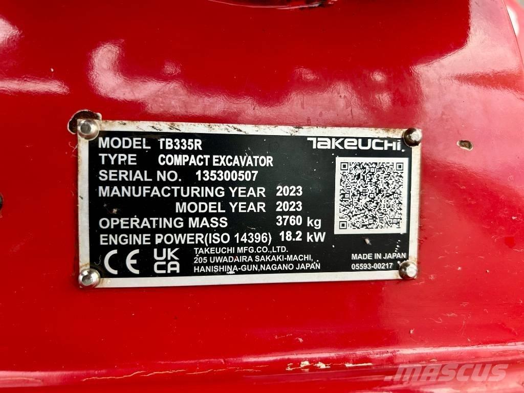 Takeuchi TB 335R V3 Mini bageri <7t