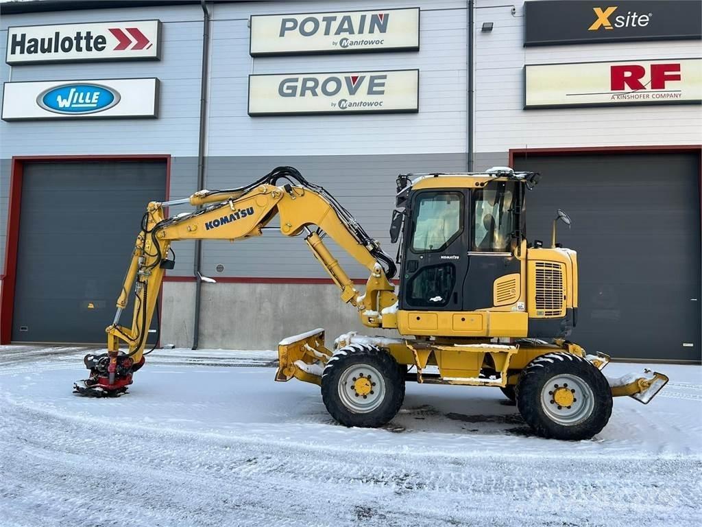 Komatsu PW118MR-8 Bageri na kotačima