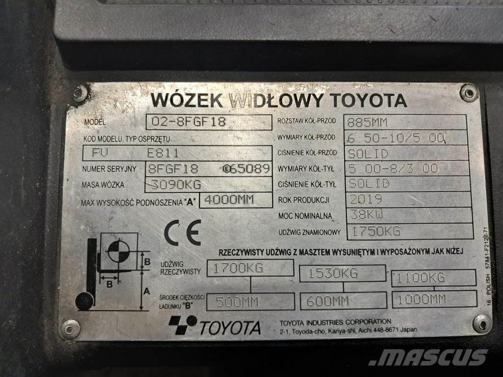 Toyota 02-8FGF18 Plinski viličari