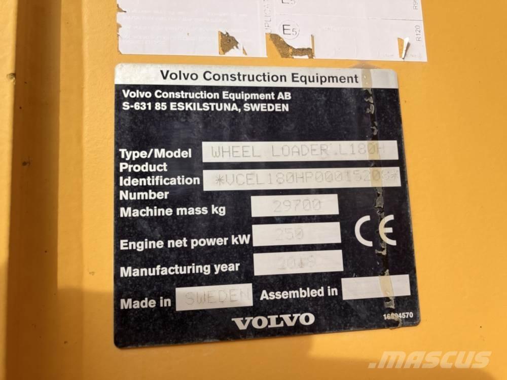 Volvo L180H Utovarivači na kotačima