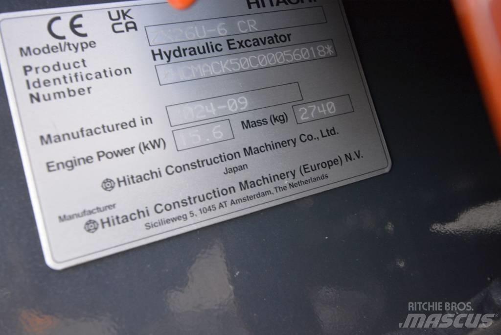 Hitachi ZX 26 U-6 Mini bageri <7t