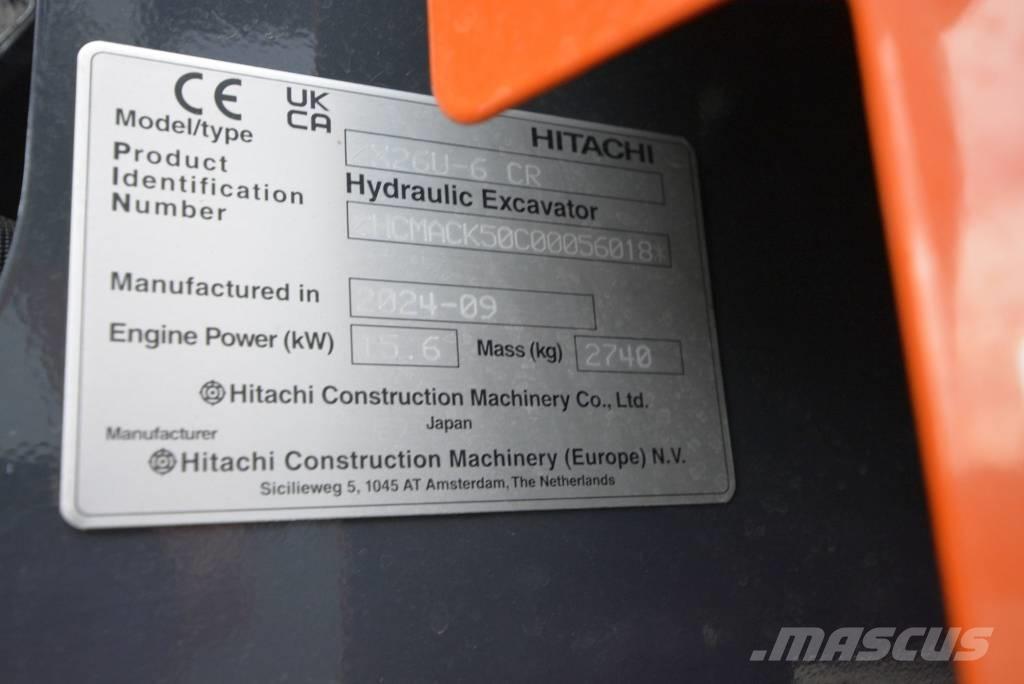 Hitachi ZX 26 U-6 Mini bageri <7t