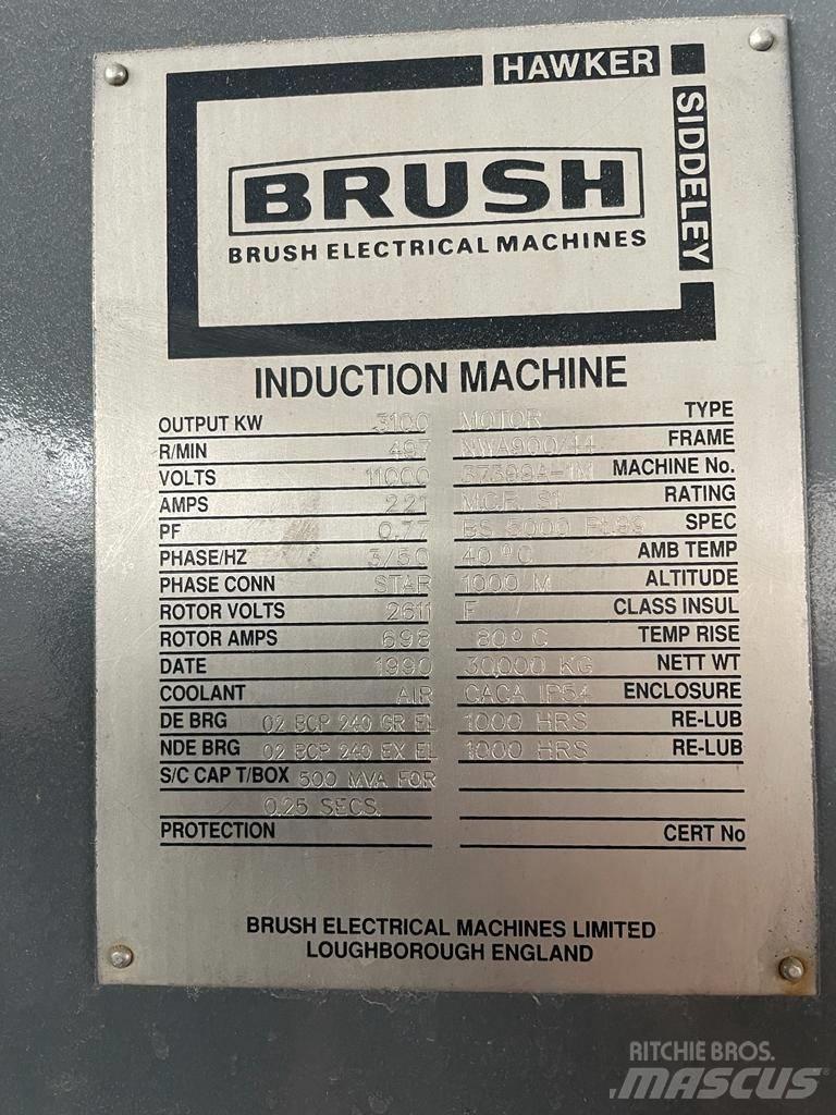  Brush 3100kW Motor Rezervni dijelovi za otpad/recikliranje i kamenolome