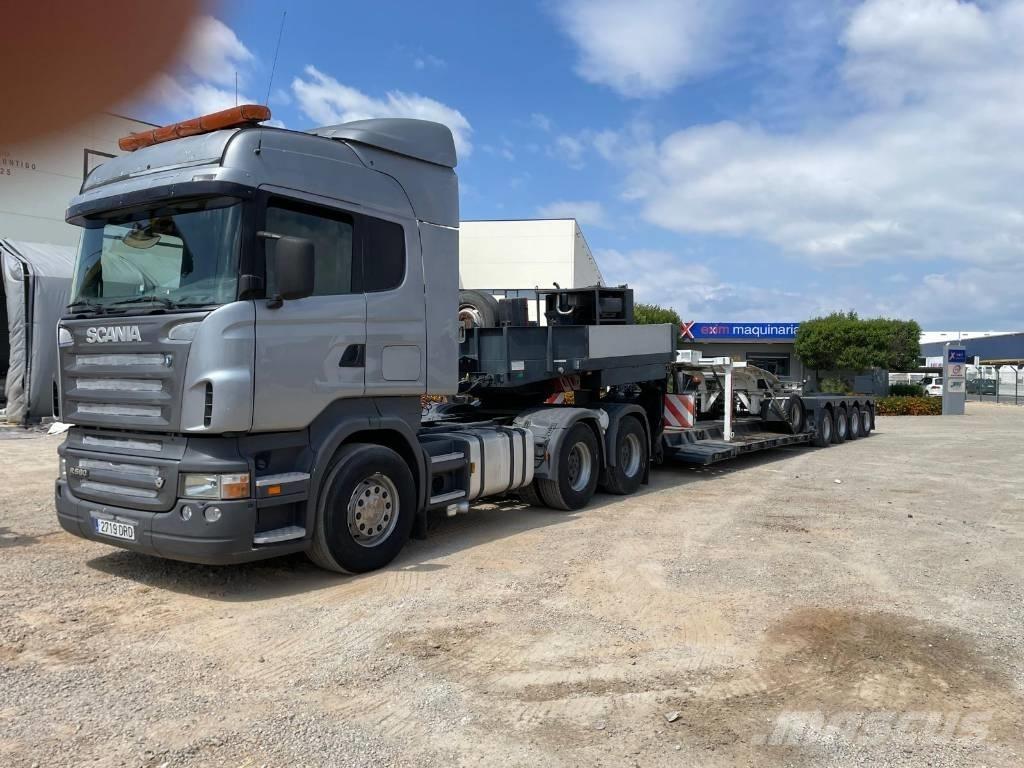Scania R 580 Kamioni s ravnim pločom / vitlom