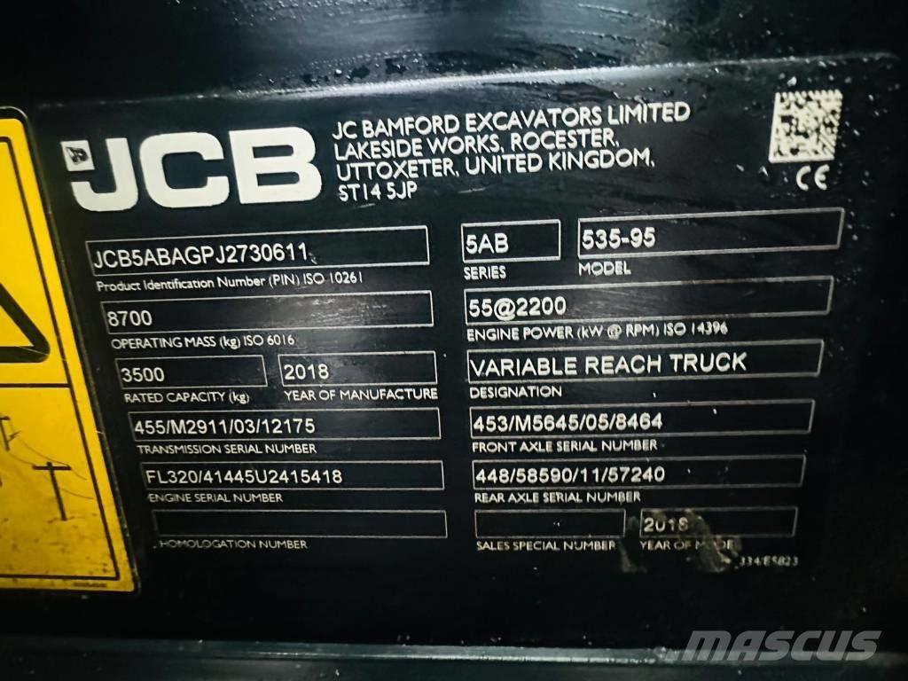 JCB 535-95 Poljoprivredni teleskopski utovarivači