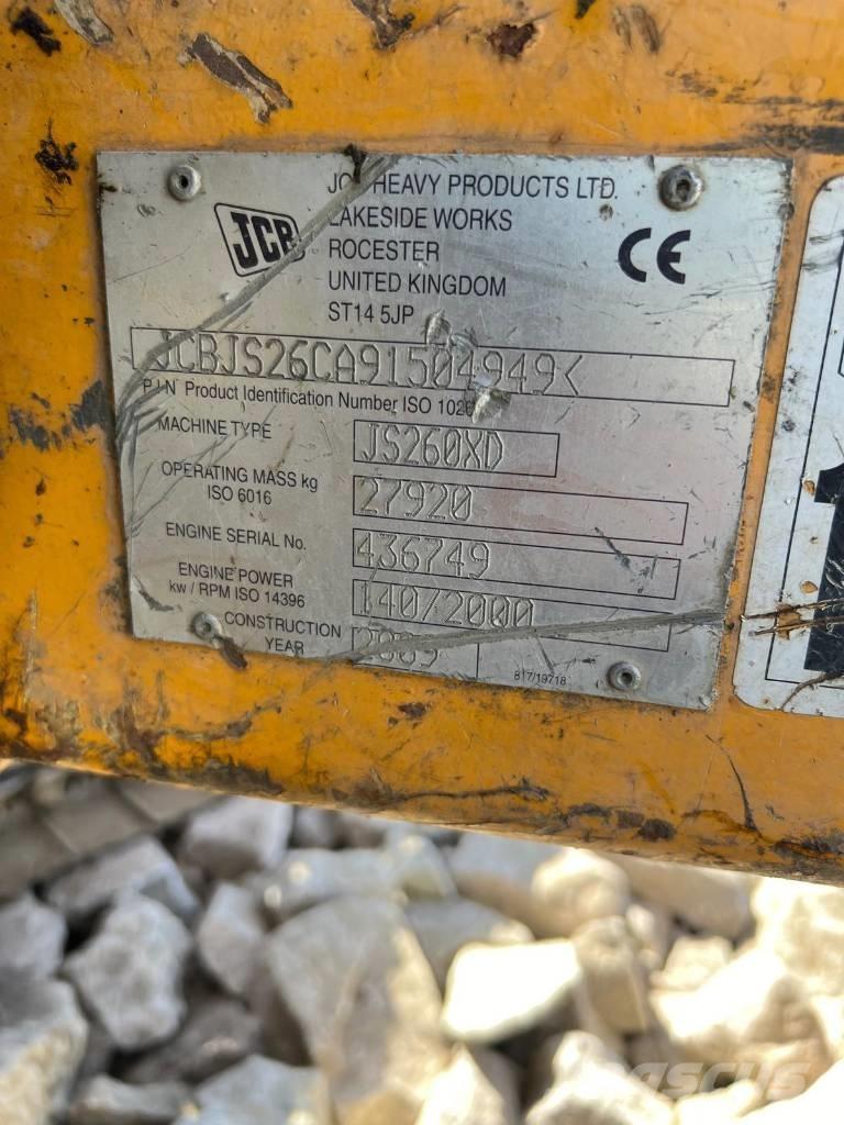 JCB JS 260 XD Hidraulika