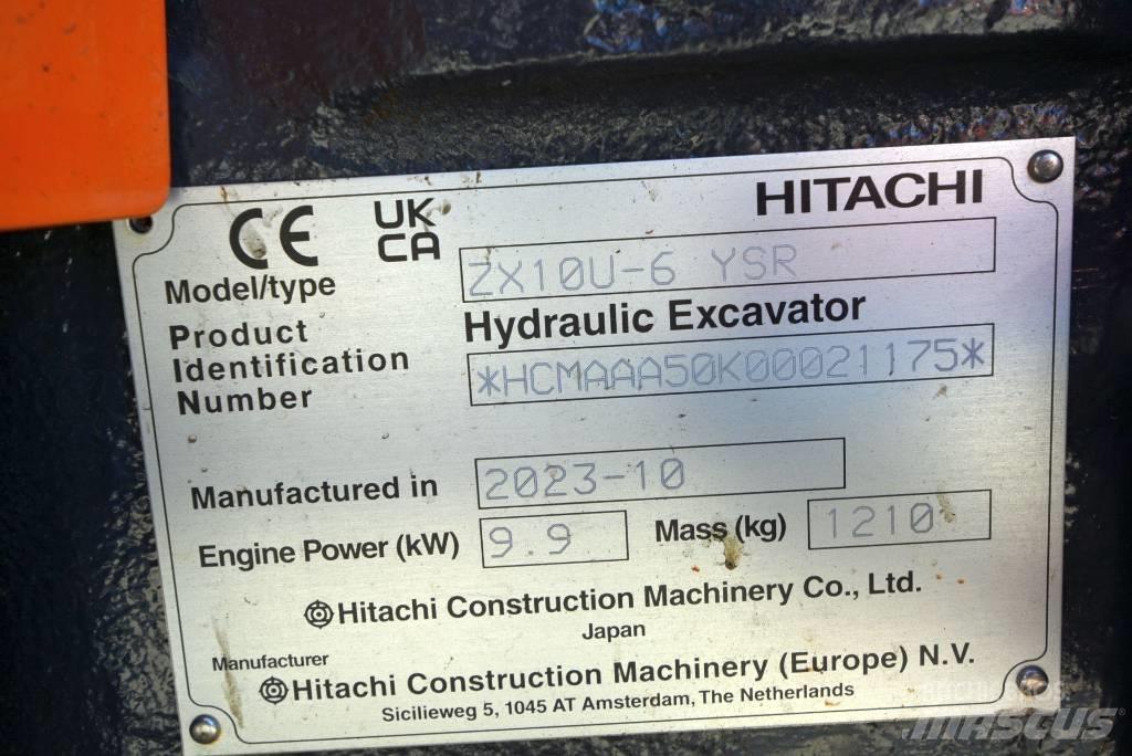 Hitachi ZX 10U-6 Mini bageri <7t