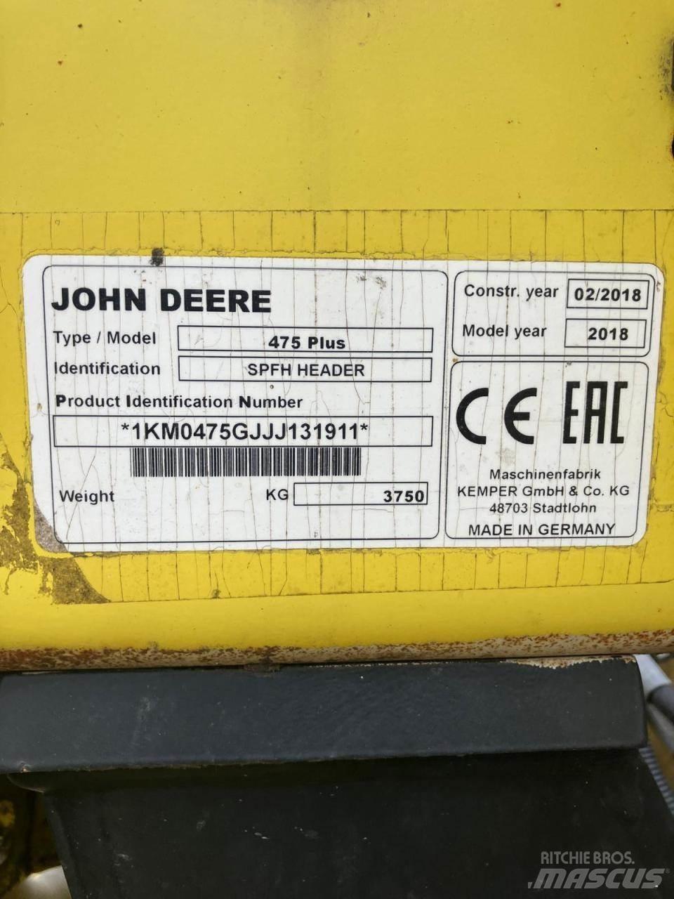 John Deere 8500 Strojevi za krmu na vlastiti pogon