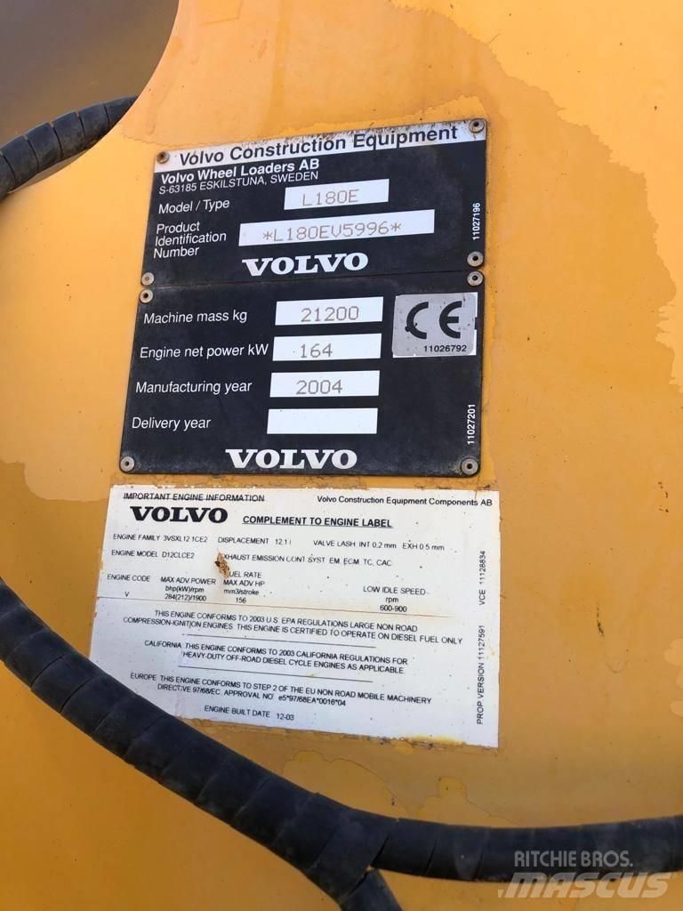 Volvo L 180 E Utovarivači na kotačima