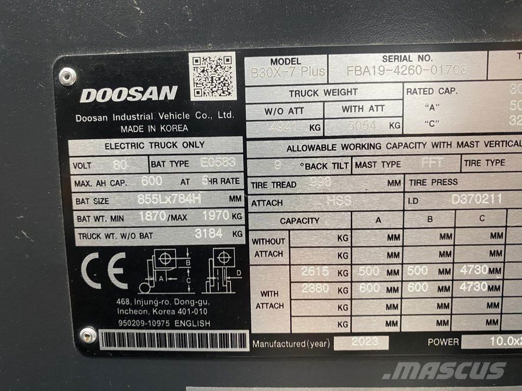 Doosan B30X-7 Električni viličari