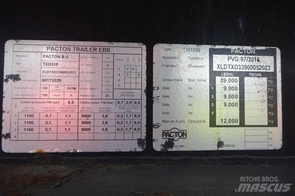 Pacton TXD339 Poluprikolice sa otvorenim sandukom