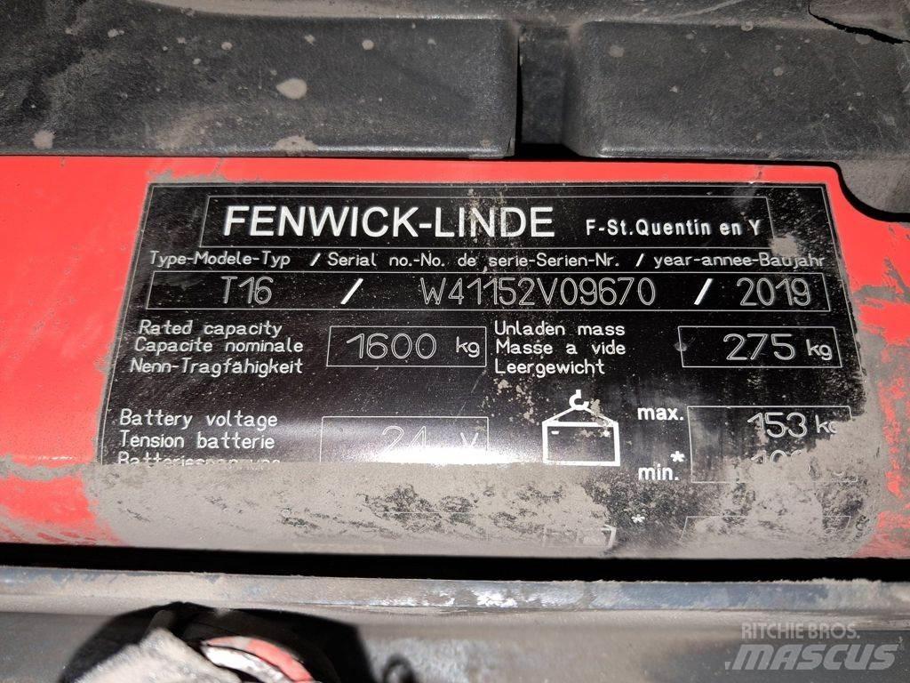 Linde T16 Nisko podizni električni viličar