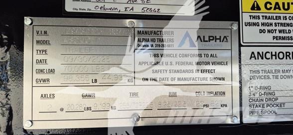  ALPHA HD A80MG Nisko-utovarne poluprikolice