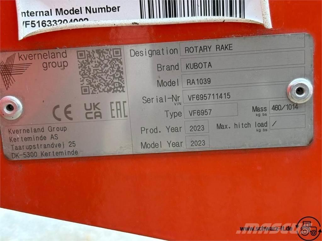 Kubota RA 1039 Sakupljači