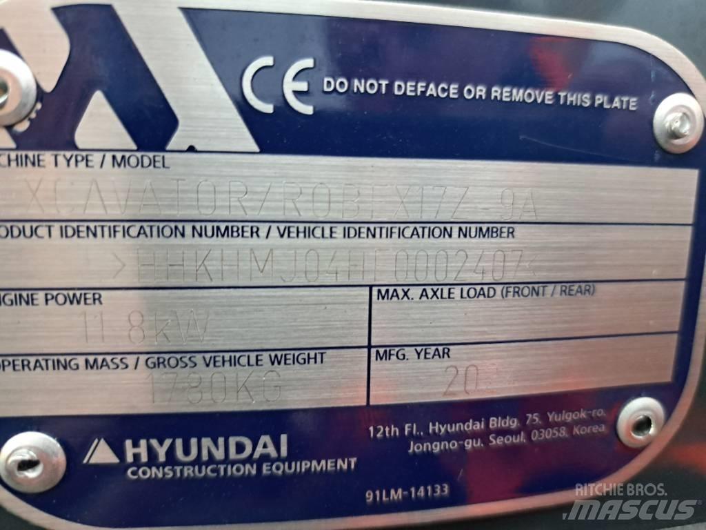 Hyundai R17Z-9AK Mini bageri <7t