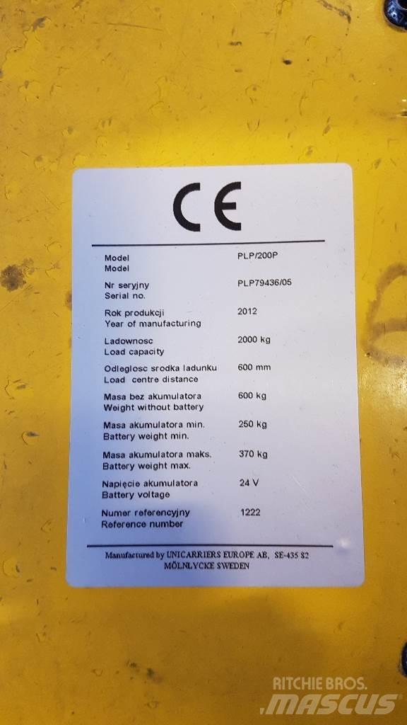 Atlet PLP200 Nisko podizni električni viličar