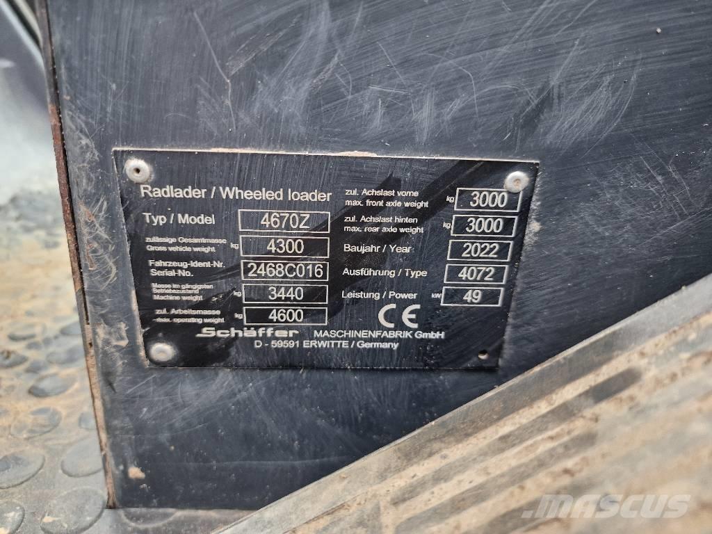 Schäffer 4670Z Utovarivači na kotačima