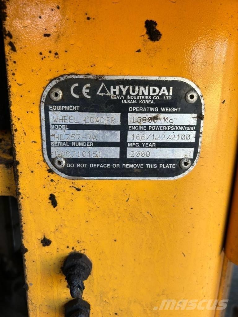 Hyundai HL 757-7 A Utovarivači na kotačima