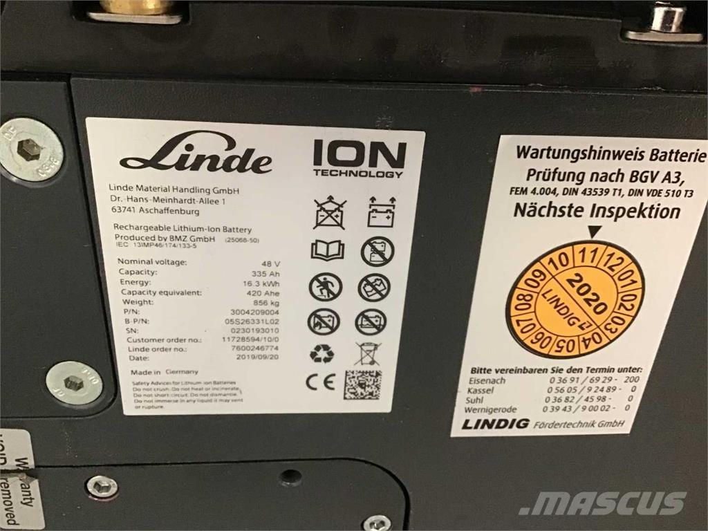 Linde E16 ION Električni viličari