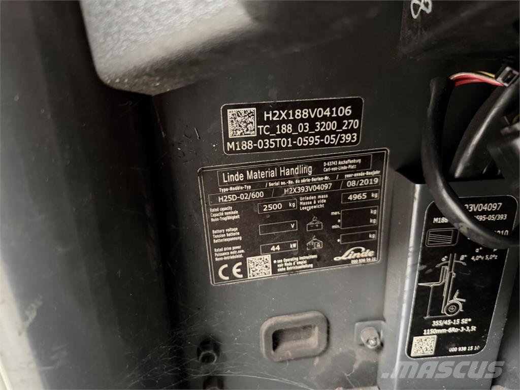 Linde H25D-02/600 Dizelski viličari