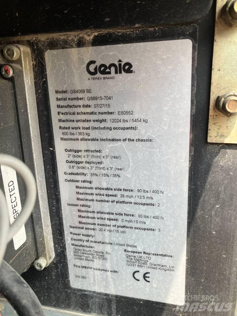 Genie GS 4069 BE Škaraste platforme