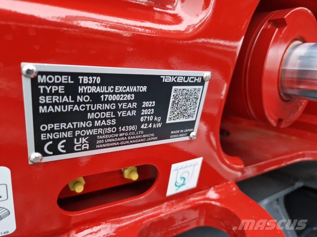 Takeuchi TB370 Mini bageri <7t