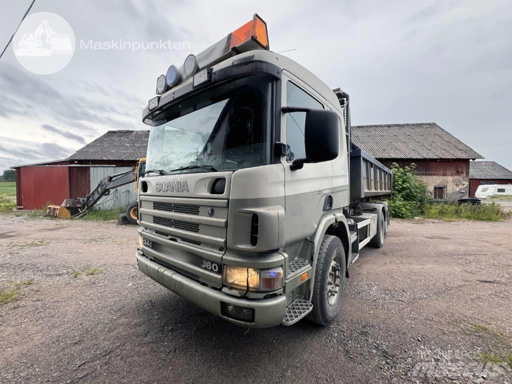 Scania P 124-360 Rol kiper kamioni s kukama za dizanje