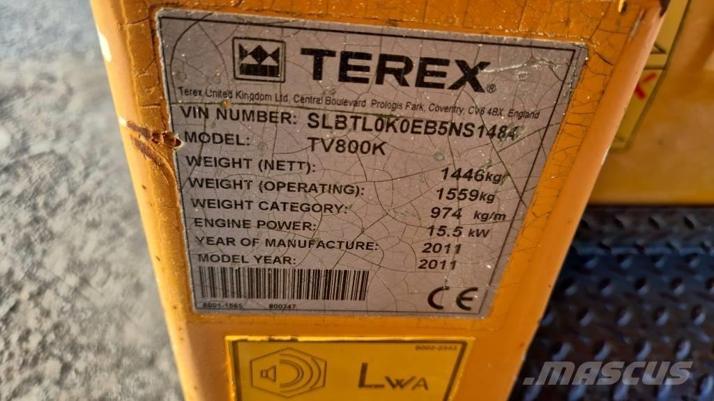Terex TV 800 Valjci sa dvojnim bubnjem