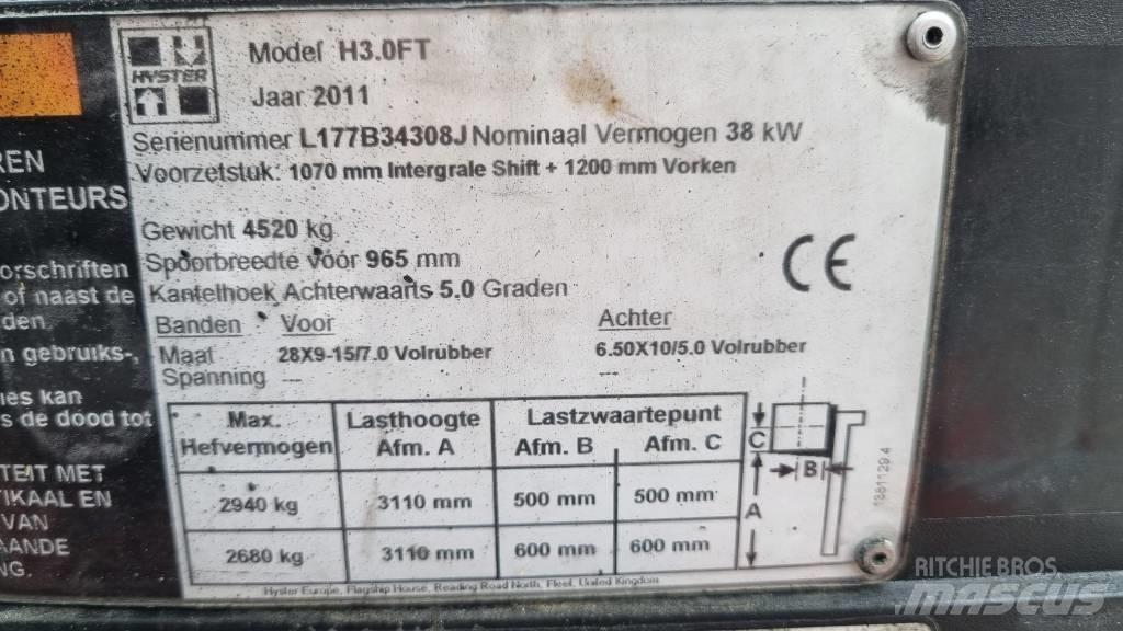 Hyster H 3.00 FT Plinski viličari