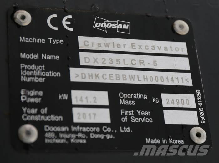 Doosan DX235LCR-5 Bageri gusjeničari