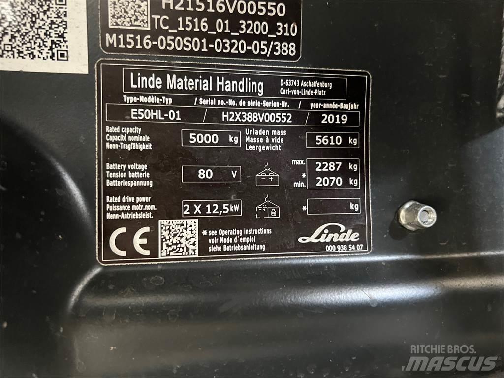 Linde E50HL-01 Električni viličari