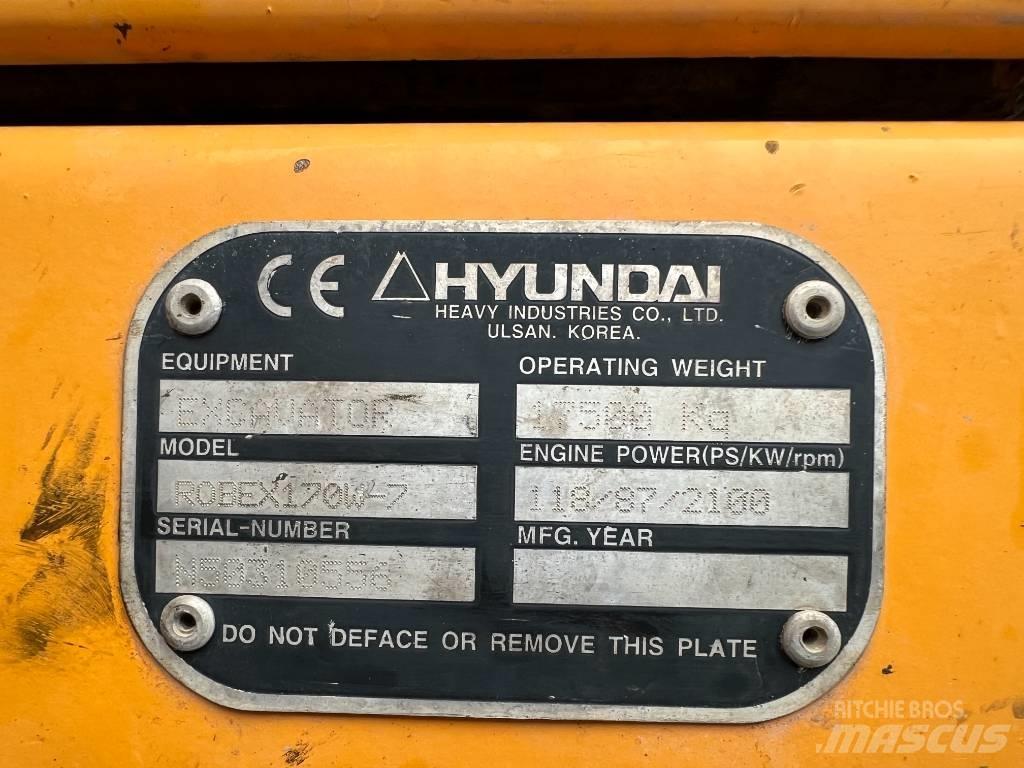 Hyundai R 170W-7 Bageri na kotačima