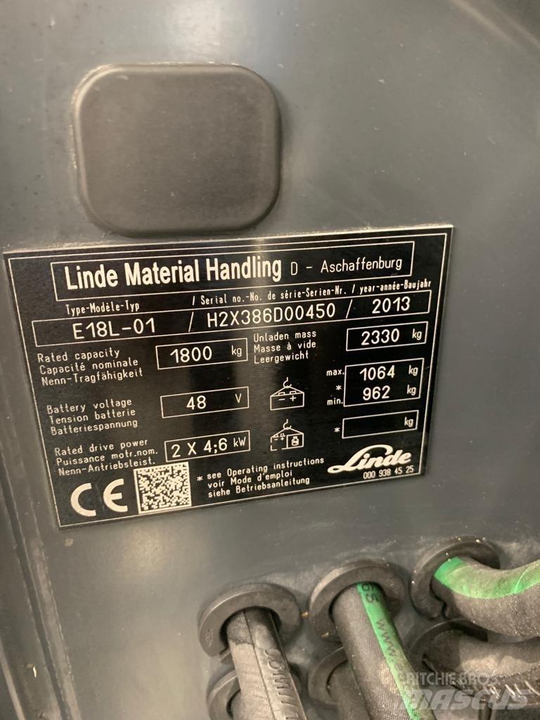 Linde E18 L Električni viličari