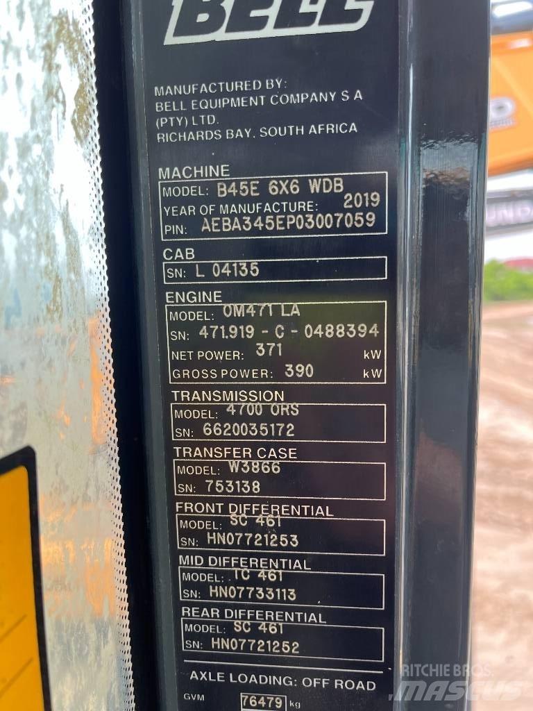 Bell B45E Zglobni demperi