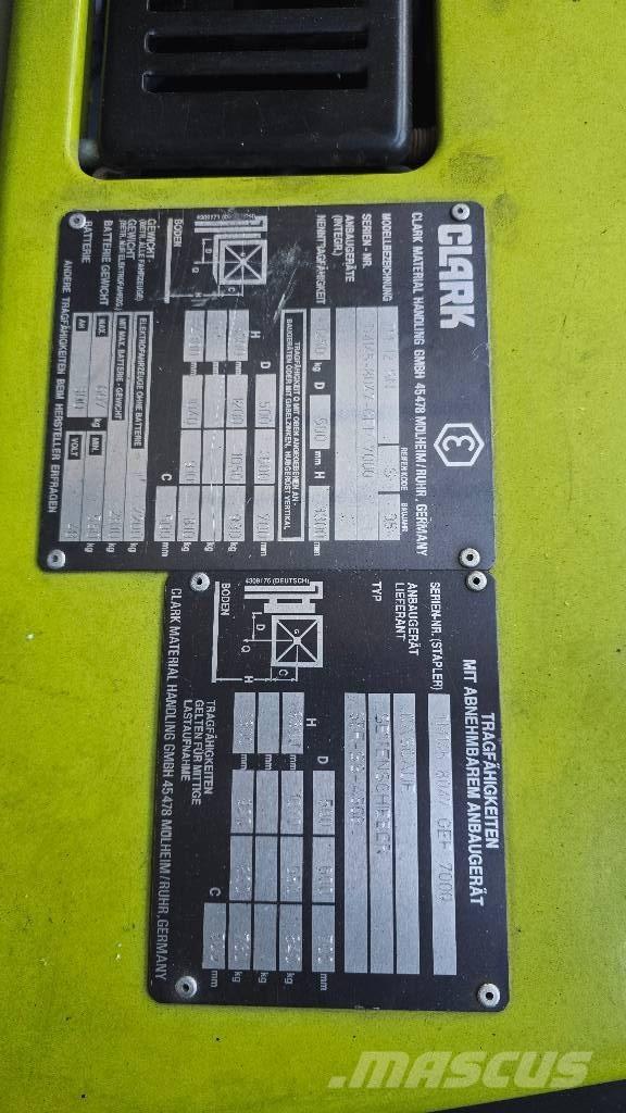 Clark TM 12 SN Električni viličari