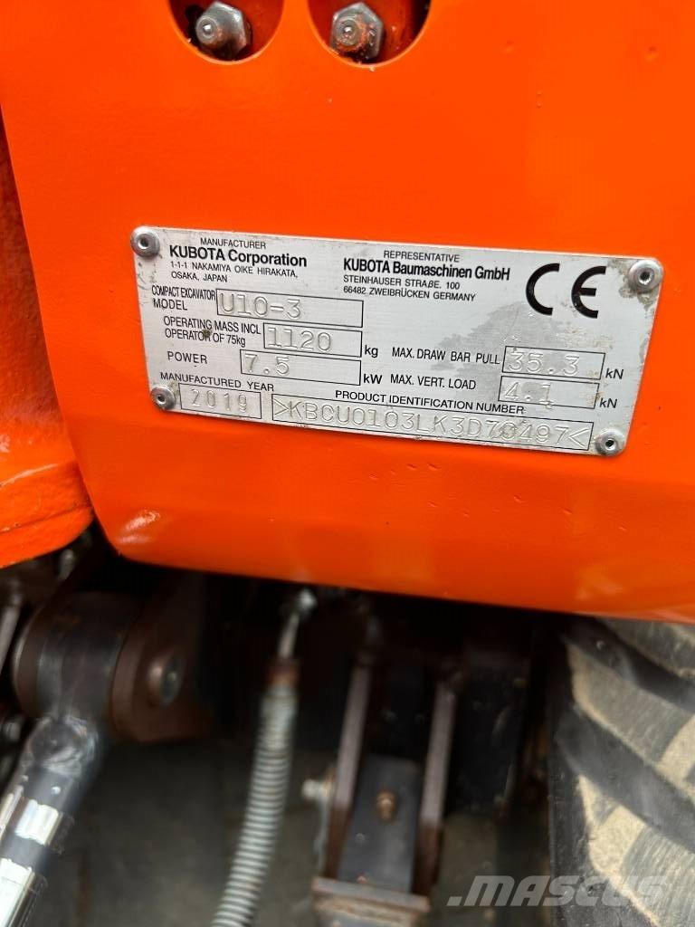 Kubota U 10-3 Mini bageri <7t