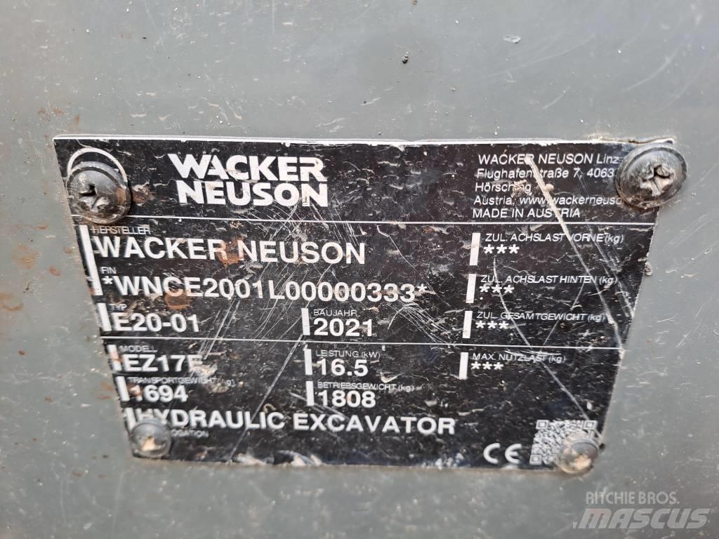 Wacker Neuson EZ17e Bageri gusjeničari