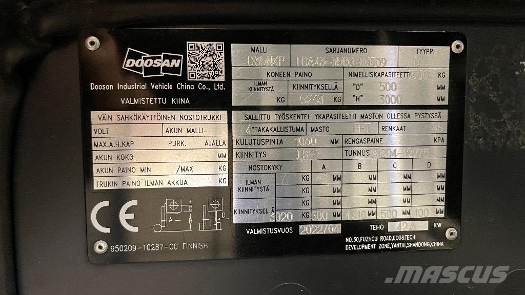 Doosan D35NXP Dizelski viličari