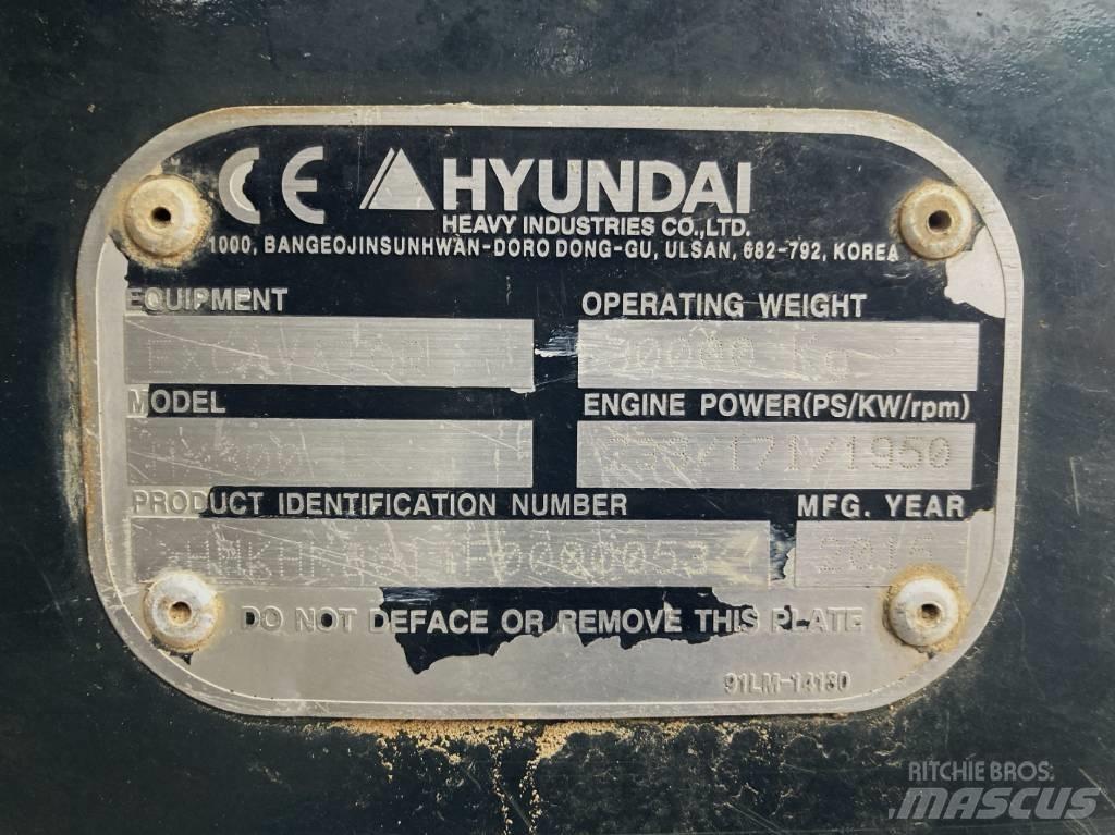 Hyundai HX 300 L Bageri gusjeničari