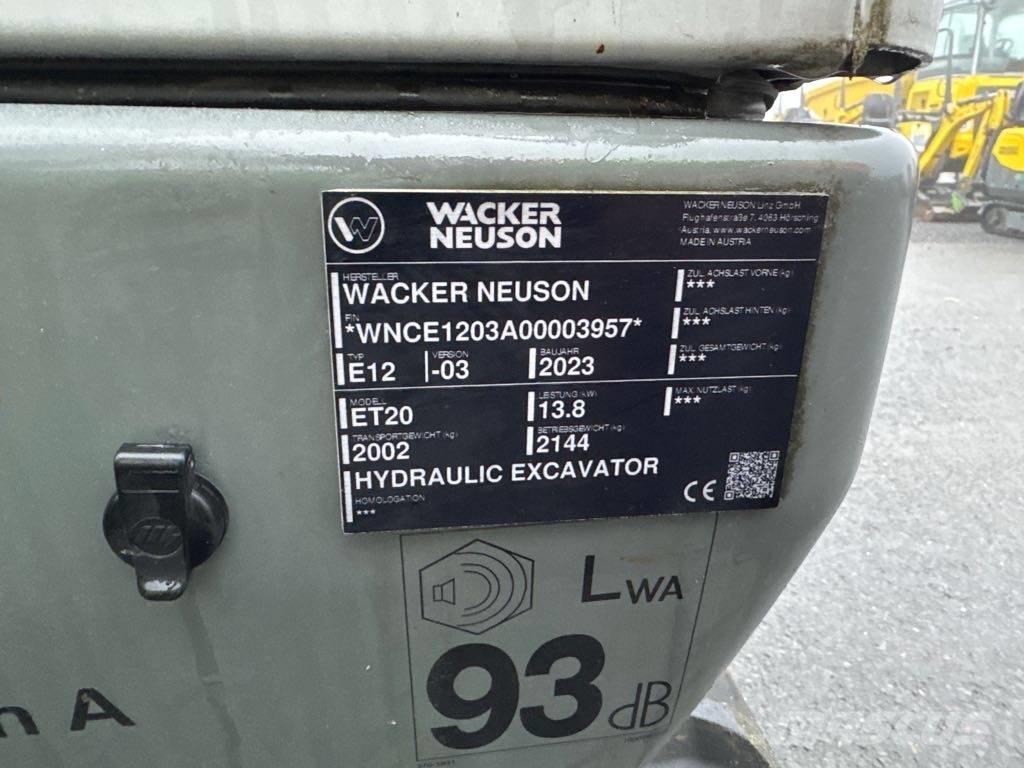 Wacker Neuson ET20 Bageri gusjeničari