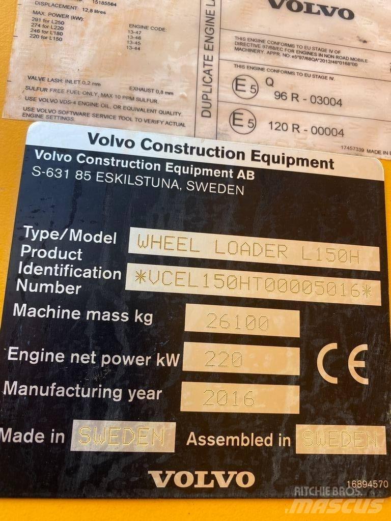Volvo L 150 H Utovarivači na kotačima
