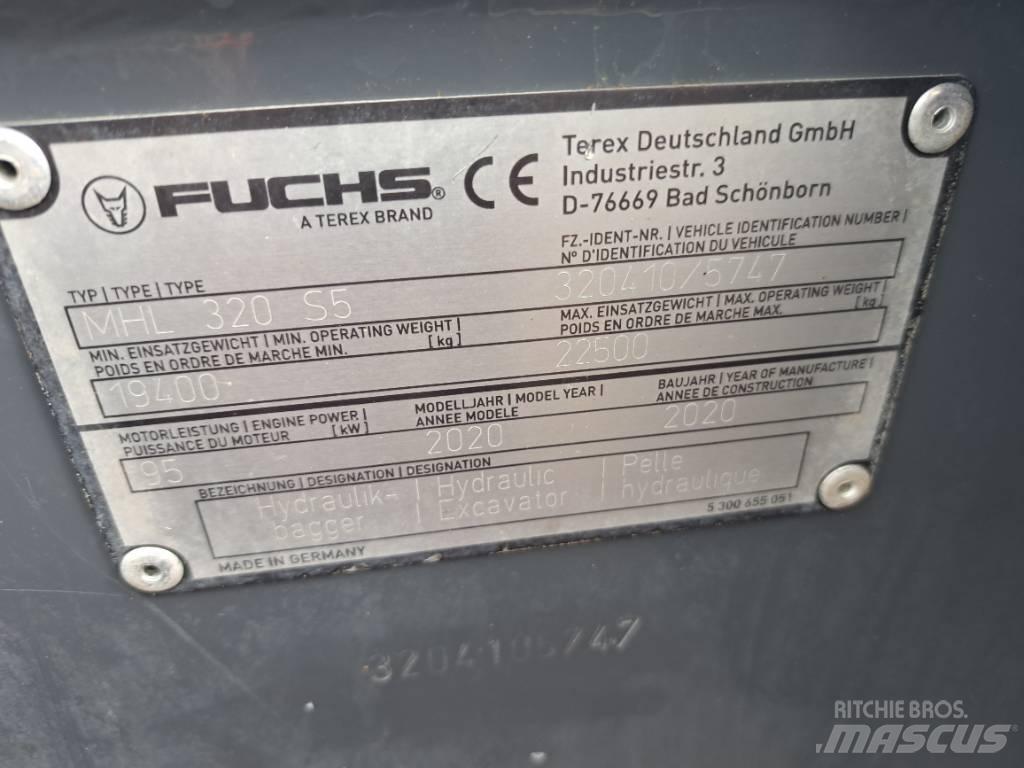 Fuchs MHL320F Bageri za manipuliranje materijalom / otpadom