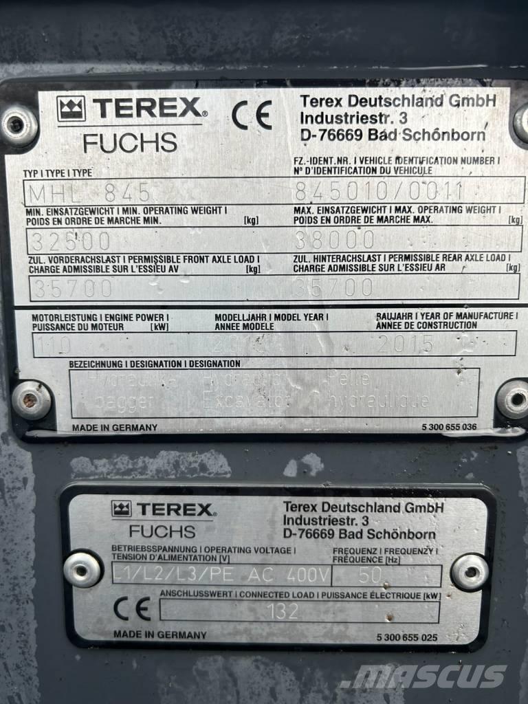 Fuchs 845 Bageri za manipuliranje materijalom / otpadom