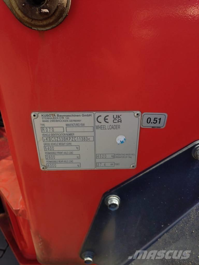 Kubota R 070 Utovarivači na kotačima