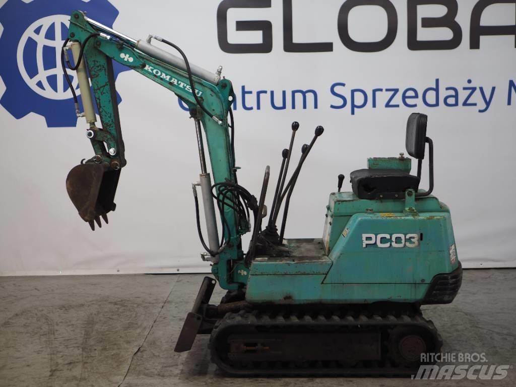 Komatsu PC03-1 Mini bageri <7t