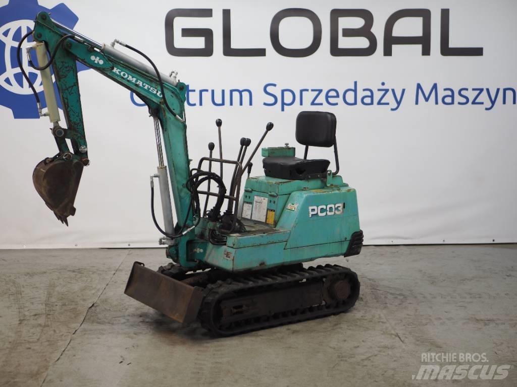 Komatsu PC03-1 Mini bageri <7t