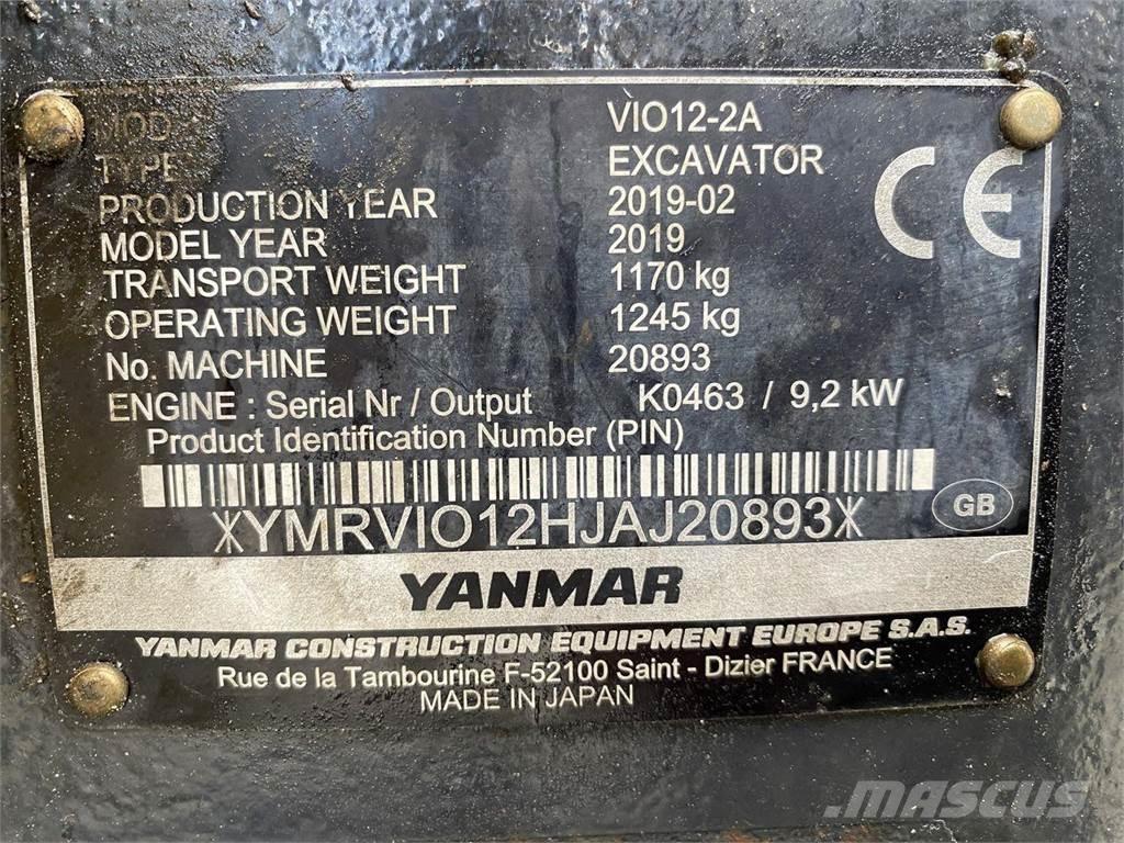 Yanmar VIO12 Bageri na kotačima