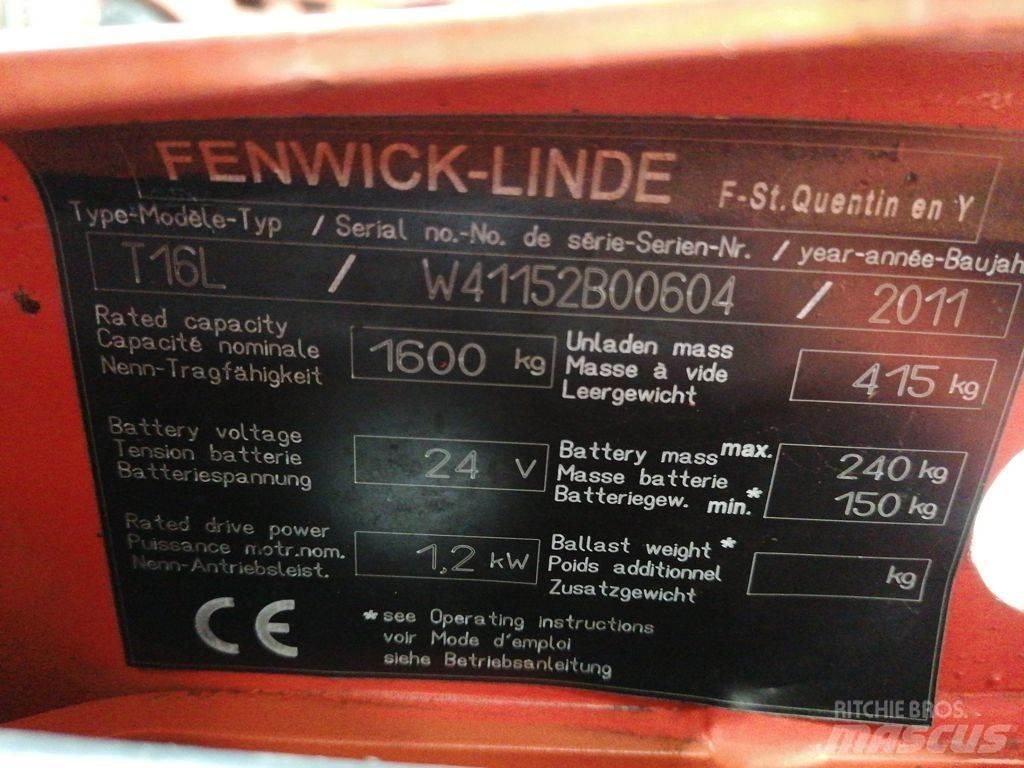 Linde T16L Nisko podizni električni viličar