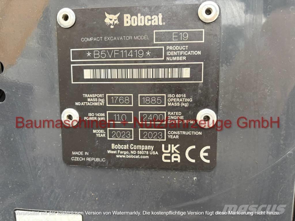 Bobcat E 19 Mini bageri <7t