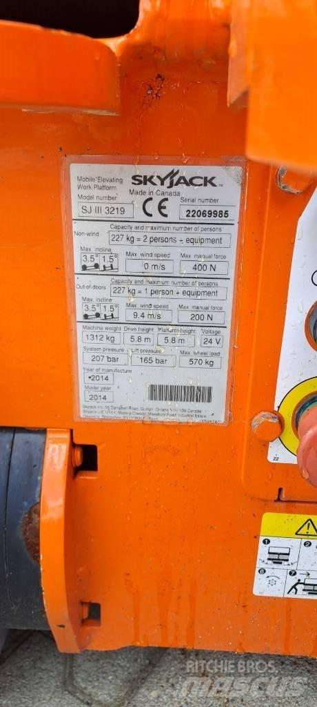 SkyJack SJIII 3219 Škaraste platforme